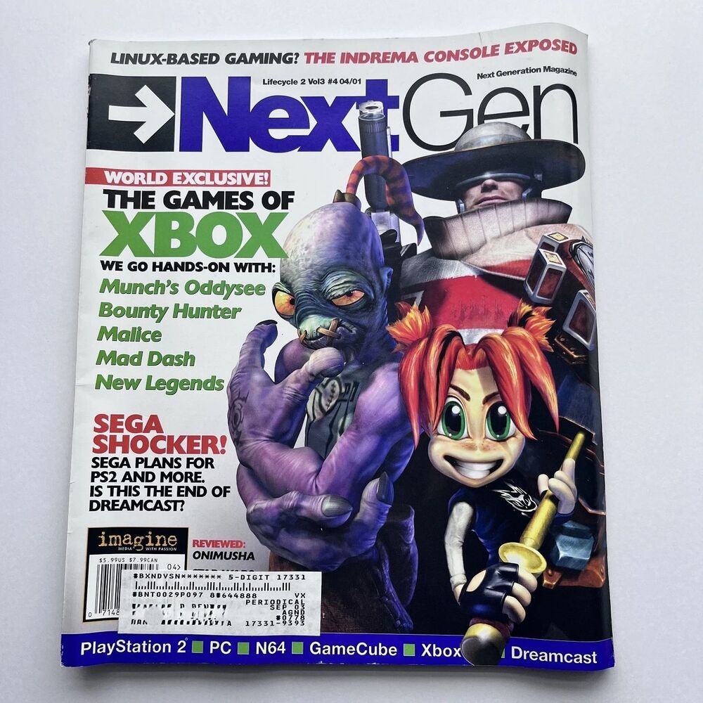 NextGen Magazine April 2001 Vol3 Issue 4 - Munch's Oddysee Bounty Hunter Cover